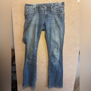Classic Blue Women's Jeans MissMe Size 28 Bejeweled